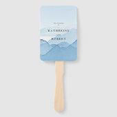 Éventail Blush Mountain Range Programme de mariage Ventilat (Devant)