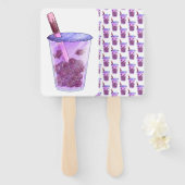 Éventail Boba Cats (Devant et derrière)