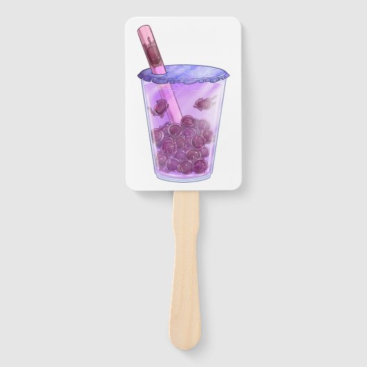 Éventail Boba Cats (Devant)