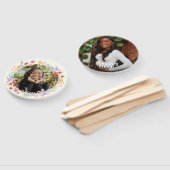 Éventail Boho Aquarelle Floral Grad Visage (Non-assemblé)