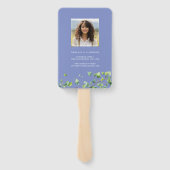 Éventail Boho Arch Ivy, Cornflower Blue Graduation (Dos)