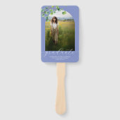 Éventail Boho Arch Ivy, Cornflower Blue Graduation (Devant)