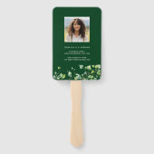 Éventail Boho Arch Ivy, Forest Green Graduation (Dos)