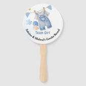 Éventail Boho Baby Clotheline Genre Revela Team Boy (Dos)