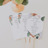 Éventail Boho Blooms Programme Moderne de Mariage Floral