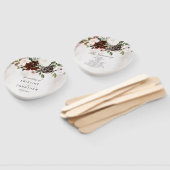 Éventail Boho Burgundy Rose Rose Programme de mariage flora (Non-assemblé)