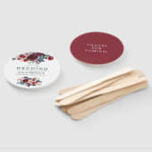 Éventail Boho Chic Bourgogne et Mariage de automne d'automn (Non-assemblé)