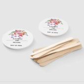 Éventail Boho élégant aquarelle chic bouquet floral (Non-assemblé)