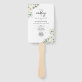 Éventail Boho Eucalyptus Greenery Wedding Ceremony Program  (Devant)