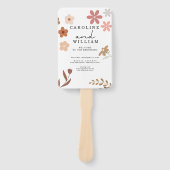 Éventail Boho Floral Mariage (Devant)