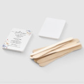 Éventail Boho Floral wildflower wedding Invitation (Non-assemblé)