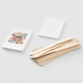 Éventail Boho Léopard Citrouille Automne � Fleur Rétro D'au (Non-assemblé)