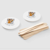 Éventail Boho moderne notre premier nom de couple photo de  (Non-assemblé)