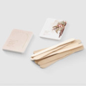 Éventail Boho Oasis Wedding Programme Blush ID959 (Non-assemblé)