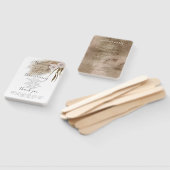 Éventail Boho Pampas Programme de mariage en herbe Ventilat (Non-assemblé)