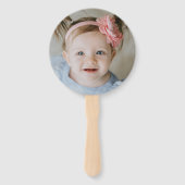 Éventail Boho Pampas Rose Grass Anniversaire Photo (Dos)