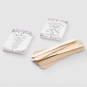 Éventail Boho Purple Wedple Programme De Mariage Ventilateu (Non-assemblé)