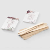 Éventail Boho Rustique Dusty Rose rose Fleurs Mariage main  (Non-assemblé)