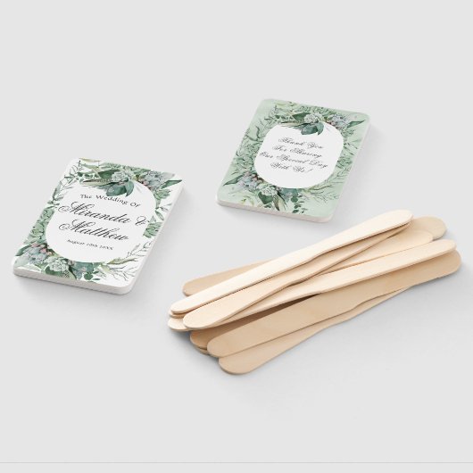 Éventail Boho Succulent verdure Mariage Merci (Non-assemblé)