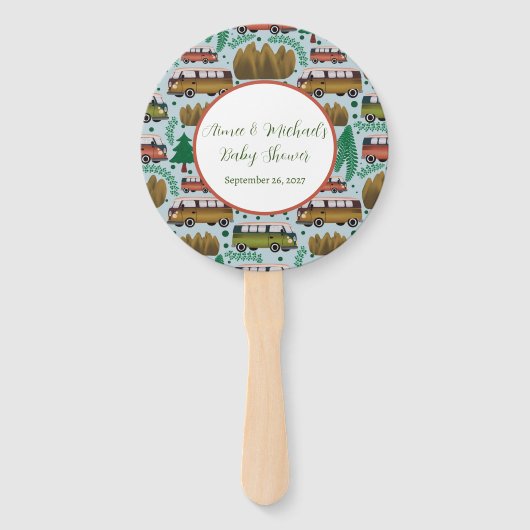 Éventail Bois Camper Baby Boy Douche (Devant)