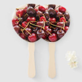 Éventail bol de cerises (Devant et derrière)