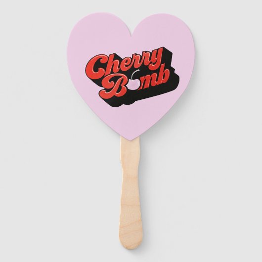 Éventail Bombe cerise (Dos)