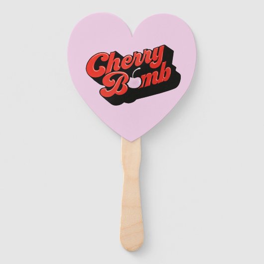 Éventail Bombe cerise (Devant)