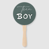 Éventail Bonjour Bébé Élégant Vert foncé Révélation genre (Dos)