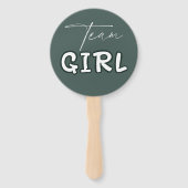 Éventail Bonjour Bébé Élégant Vert foncé Révélation genre (Devant)