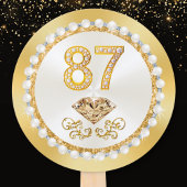 Éventail Bonne 87ème anniversaire idées de fête. Ventilateu