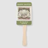 Éventail Bonne Pâques : Peace & Hope Vintage Lily Church (Devant)