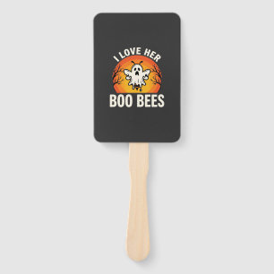 Éventail Boo Bees Halloween Ghost Bee Drôle Design_1