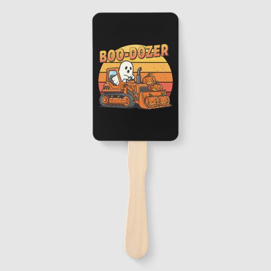 Éventail Boo Dozer Ghost Funny Halloween (Devant)