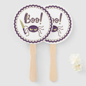 Éventail Boo drôle Halloween personnage d'araignée main (Devant et derrière)