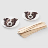 Éventail Bordure Collie Chien 3D inspiré (Non-assemblé)