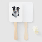 Éventail Bordure face Collie (Devant et derrière)