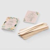 Éventail Botanique Boho Green Programme de mariage rose pâl (Non-assemblé)