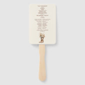 Éventail Bottes occidentales Fleurs Terre cuite Mariage (Dos)