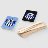 Éventail Bouclier de football personnalisé avec nom d'équip (Non-assemblé)