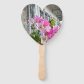 Éventail bougainvilliers roses ou fleur de papier, tropical (Dos)