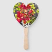 Éventail bougainvilliers rouges ou fleur de papier, rouge t (Devant)