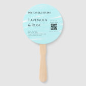 Éventail Bougie de soja rose Lavender entreprise ajouter q  (Dos)