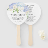 Éventail Bouquet Carolina Bloom | Programme de mariage (Devant et derrière)