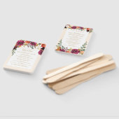 Éventail Bouquet d'automne sauvage | Main F Mariage personn (Non-assemblé)