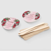 Éventail Bouquets Feuille Blush, Bourgogne et Sage (Non-assemblé)