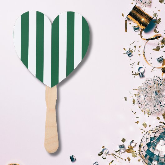 Éventail Bouteille vintage classique Vert & Blancs