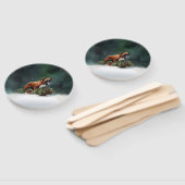 Éventail Boxe neige de Noël hiver (Non-assemblé)