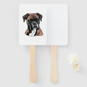 Éventail Boxer Buddy Humoristique Protective (Devant et derrière)