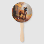 Éventail Boxer en automne Feuilles automne Inspire (Devant)