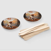 Éventail Bretagne Espagnol en automne Leaves automne Inspir (Non-assemblé)